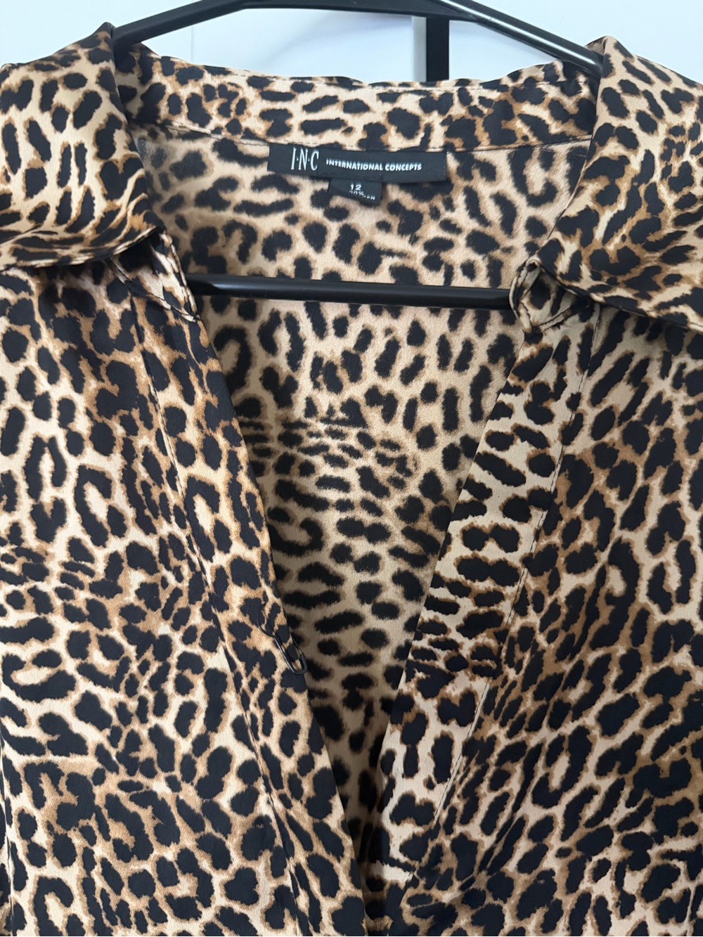 INC International Concepts Leopard Print Dress - Brown/Black